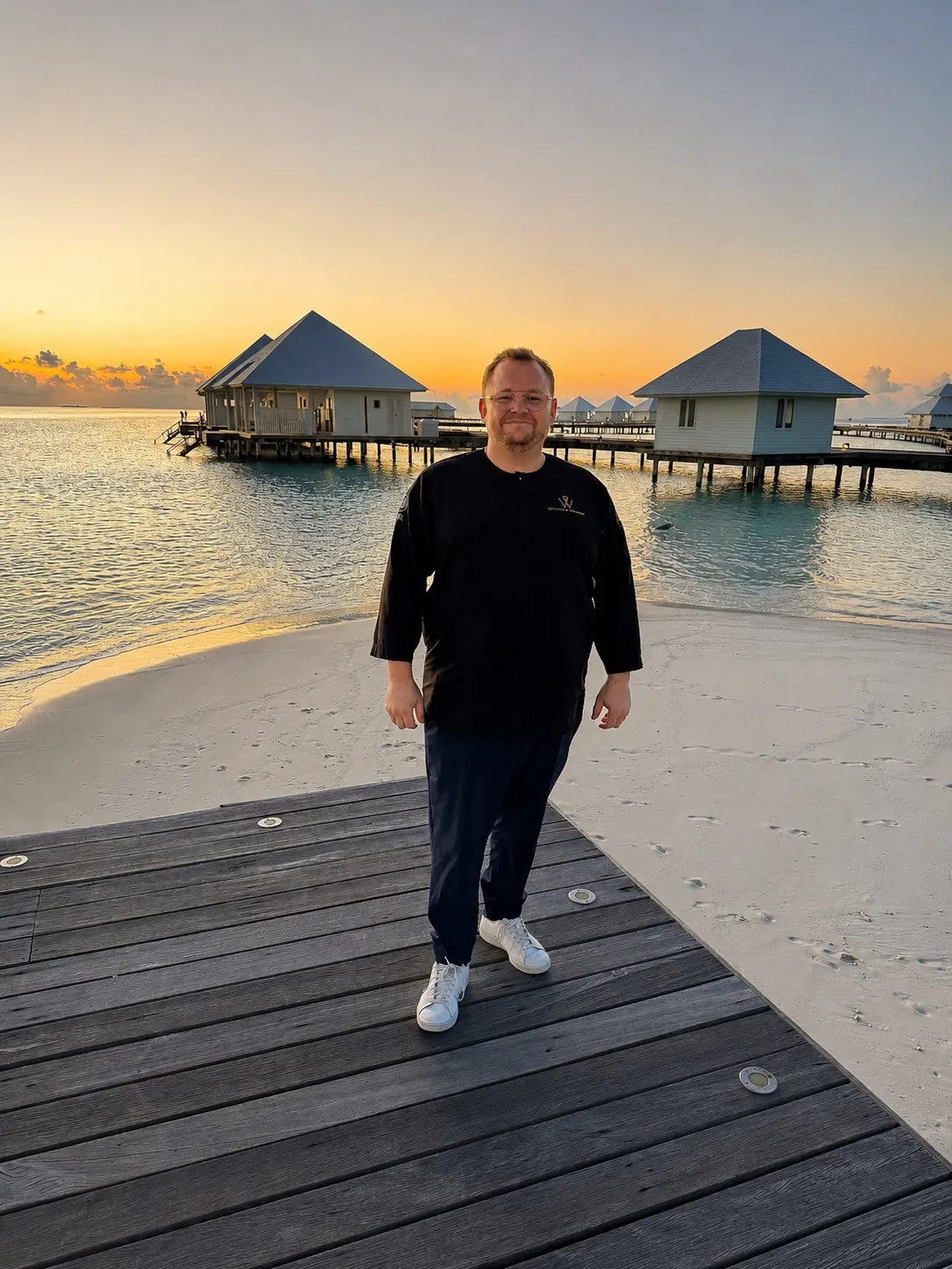 Nicolai P. Wiedmer als Gastkoch in einem Diamonds Resort auf den Malediven.